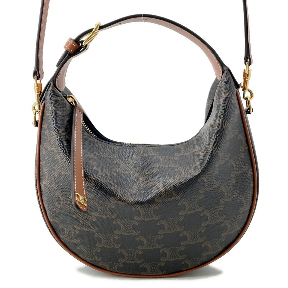 Celine Triomphe Teen Lulu Handbag Calf Leather Brown Bag